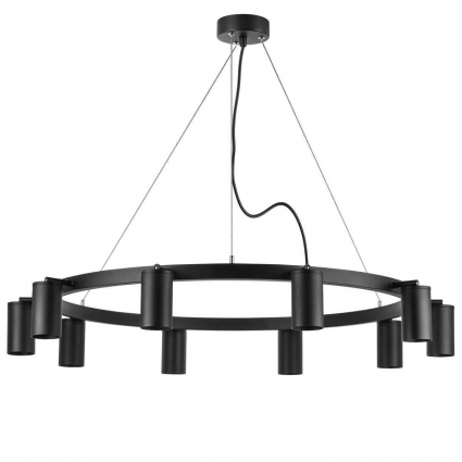 Подвесная люстра Lightstar Rullo (571020+214437-10) LR020370 для гостиной, цвет черный,  в современном стиле