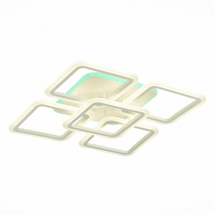 Потолочная светодиодная люстра Evoluce Qutro SLE200452-05RGB для спальни площадью до 24 кв.м.,  в стиле Хай-тек