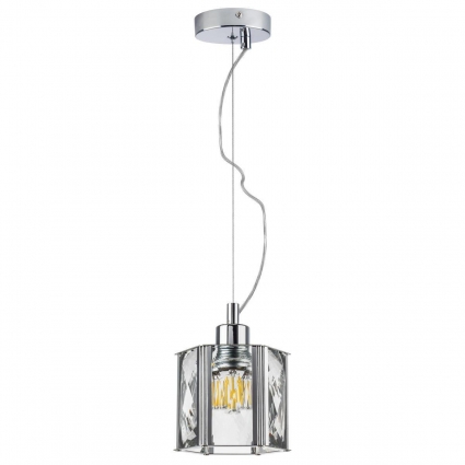 Подвесной светильник Lightstar Limpio 722014 для кухни, цвет хром,  в стиле арт-деко