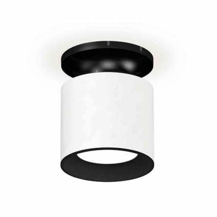 Комплект накладного светильника Ambrella light Techno Spot XS7401080 SWH/PBK/SBK белый песок/черный полированный/черный песок (N7926, C7401, N7021) для магазина, цвет белый