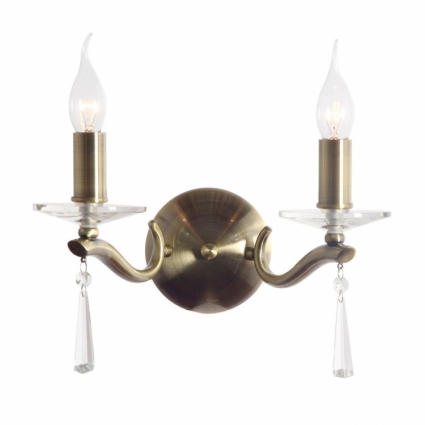 Бра Arti Lampadari Monti E 2.1.2 A для гостиной площадью до 4.4 кв.м., цвет бронза,  в стиле модерн