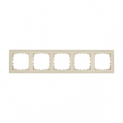 Рамка LK Studio 5-постовая (бежевый) LK60 864501-1, цвет бежевый