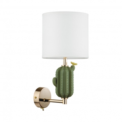 Бра Odeon Light Exclusive Modern Cactus 5425/1W для спальни площадью до 2 кв.м.