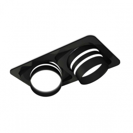 Комплект встраиваемого спота Ambrella light Techno Spot XC (C7664, N7142) XC7664082 для спальни, цвет черный