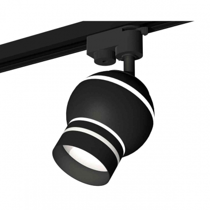Комплект трекового светильника Ambrella light Track System XT1102065 SBK/FR черный песок/белый матовый (A2521, C1102, N7142) для магазина, цвет черный