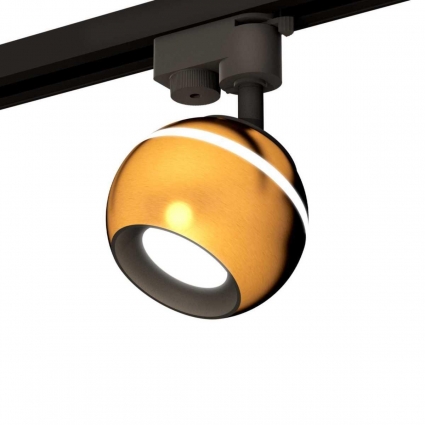 Комплект трекового светильника Ambrella light Track System XT (A2521, C1105, N7021) XT1105001 для гостиной, цвет золотой