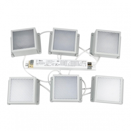 Встраиваемый светодиодный светильник Uniel ULP-0808 42W/4000К IP40 Grilyato White KIT06 (6 шт.) UL-00011060, цвет белый