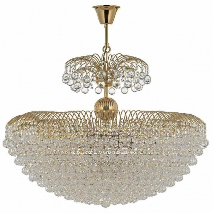 Подвесная люстра Arti Lampadari Pompei E 1.5.80.100 G для гостиной, цвет золотой