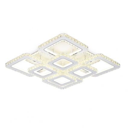 Потолочная светодиодная люстра Ambrella light Acrylica Ice FA1737 для гостиной площадью до 23 кв.м.