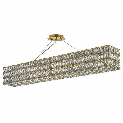 Подвесной светильник Arti Lampadari Lioni E 1.5.100x16.100 G для гостиной, цвет золотой,  в стиле модерн