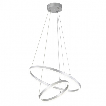 Подвесной светодиодный светильник Escada Void 10254/2LED Silver APP для спальни площадью до 20 кв.м.,  в стиле Хай-тек