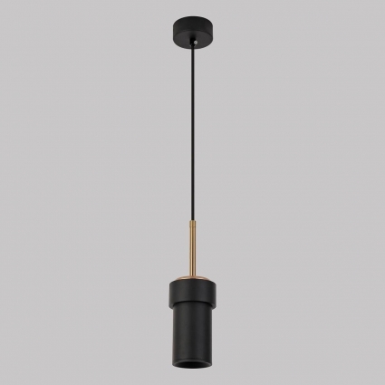 Подвесной светильник Eurosvet Pebble 50264/1 черный для гостиной площадью до 1 кв.м.,  в стиле арт-деко