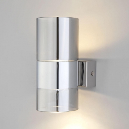 Настенный светодиодный светильник Eurosvet Watford 40021/1 LED хром/дымчатый для спальни площадью до 1 кв.м.,  в стиле арт-деко
