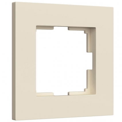 Рамка на 1 пост Werkel Slab айвори матовый W0012962 4690389193347 в современном стиле