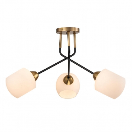 Потолочная люстра Escada Bond 2113/3P Copper/Black для кухни площадью до 7 кв.м.,  в стиле арт-деко