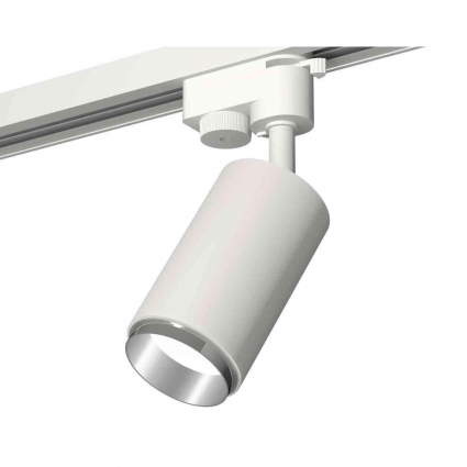 Комплект трекового светильника Ambrella light Track System XT6322042 SWH/PSL белый песок/серебро полированное (A2520, C6322, N6122) для магазина, цвет белый