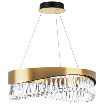 Подвесная светодиодная люстра Lightstar Helio 703163 для гостиной, цвет золотой,  в стиле арт-деко