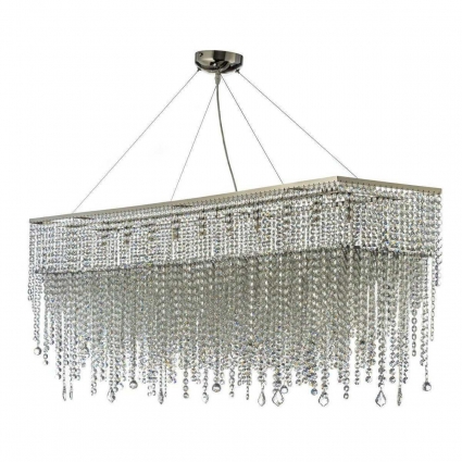 Подвесная люстра Arti Lampadari Milano E 1.5.120x30.105 N для гостиной, цвет никель,  в стиле модерн