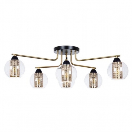 Потолочная люстра Arte Lamp Manchester A7045PL-6BK для спальни площадью до 12 кв.м.,  в современном стиле