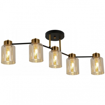 Потолочная люстра Illumico IL6111-5COU-79 BK GD для кухни площадью до 30 кв.м.