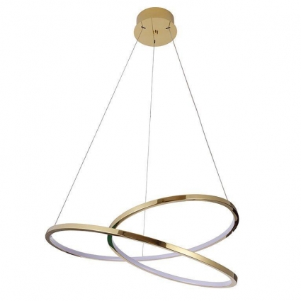 Подвесной светодиодный светильник Newport 15202/S champagne gold М0068690 для спальни, цоколь LED,  в стиле модерн