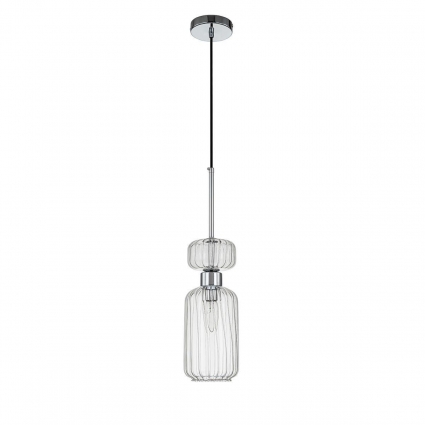 Подвесной светильник Escada Gloss 1141/1S Chrome/Clear для гостиной площадью до 3 кв.м.,  в стиле модерн