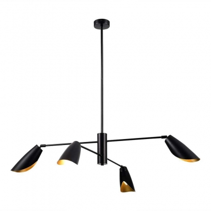 Подвесной светильник Evoluce ALTON SLE1254-403-04 на площадь до 12 кв.м., цвет черный,  в стиле модерн