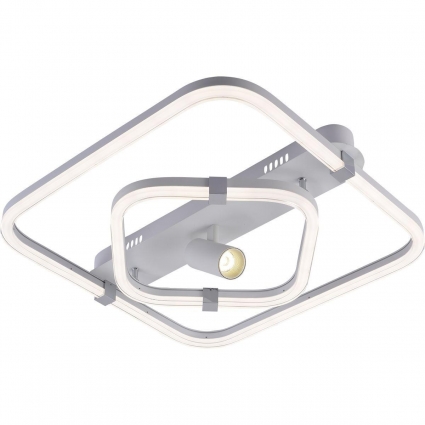 Потолочный светодиодный светильник Escada Factor 10280/2LED на площадь до 20 кв.м., цвет хром,  в стиле Хай-тек