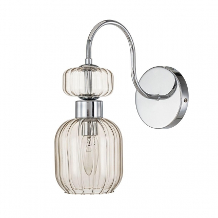 Бра Escada Gloss 1141/1A Chrome/Beige для гостиной площадью до 3 кв.м., цвет бежевый,  в стиле модерн