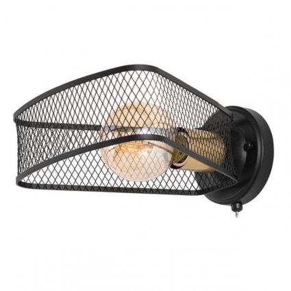 Бра Arte Lamp Maasym A7044AP-1BK для спальни площадью до 2 кв.м., цвет черный,  в стиле лофт