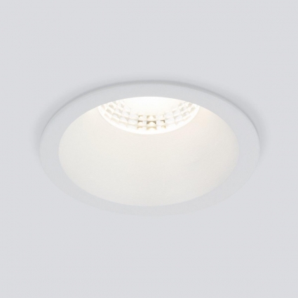 Встраиваемый светодиодный светильник Elektrostandard Lin 15266/LED 7W 3000K WH белый a063925 для прихожей, цвет белый,  в современном стиле