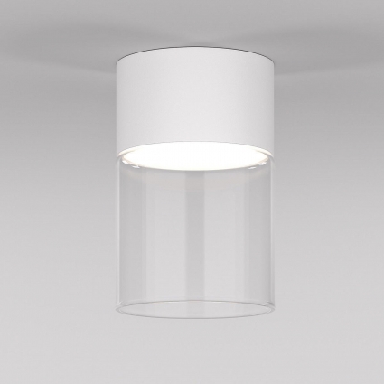 Потолочный светодиодный светильник Elektrostandard Lumen 25047/LED 10W 4000К белый/прозрачный a064710 для гостиной, цвет белый,  в стиле модерн