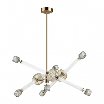 Подвесная светодиодная люстра Odeon Light Modern Kliff 5426/54CL для спальни площадью до 16 кв.м.,  в стиле модерн