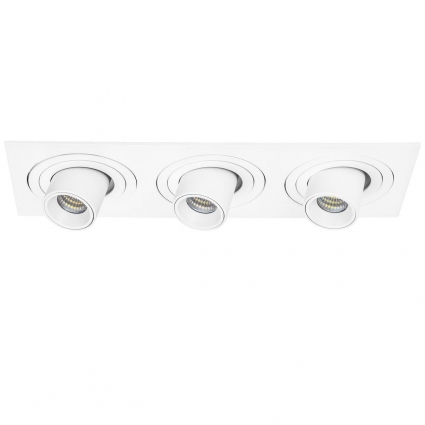 Встраиваемый светодиодный спот Lightstar Intero Tubo (217536+217162+217162+217162) i536162 для магазина, цвет белый,  в стиле Хай-тек