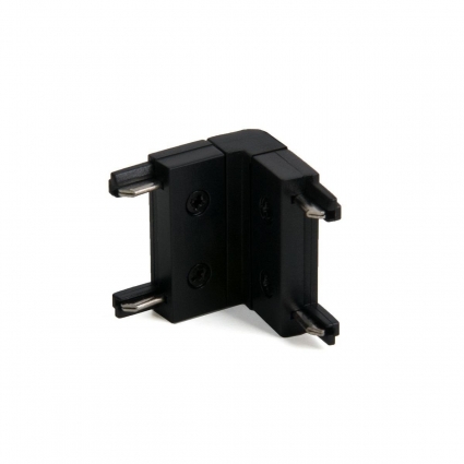 Коннектор угловой для накладного шинопровода Elektrostandard Flat Magnetic 85002/00 черный a063737 для гостиной, цвет черный,  в современном стиле