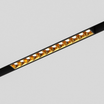 Трековый светодиодный светильник Elektrostandard Slim Magnetic Artas 85103/01 черный/золото a064529 для гостиной, цвет черный,  в стиле модерн