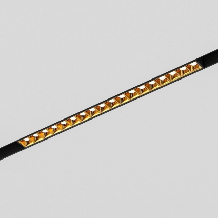 Трековый светодиодный светильник Elektrostandard Slim Magnetic Artas 85104/01 черный/золото a064530 для гостиной, цвет черный,  в стиле модерн