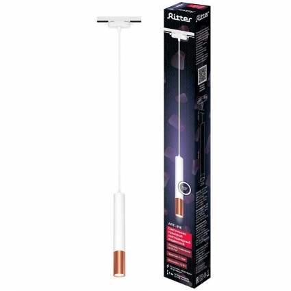 Трековый светильник Ritter Artline 59710 4 на площадь до 6.4 кв.м., цвет белый