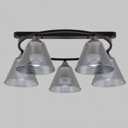 Потолочная люстра IMEX MD.5948-5-S-BK+AB для кухни, цвет дымчатый