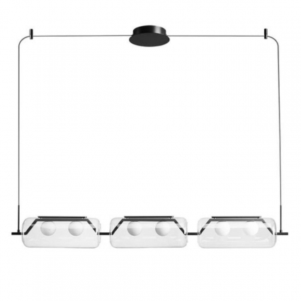 Подвесной светодиодный светильник Arte Lamp Geneva A2341SP-6BK для кухни площадью до 3 кв.м.,  в стиле Хай-тек