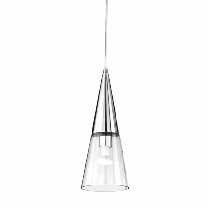 Подвесной светильник Ideal Lux Cono SP1 Cromo для кухни площадью до 2.2 кв.м.,  в современном стиле