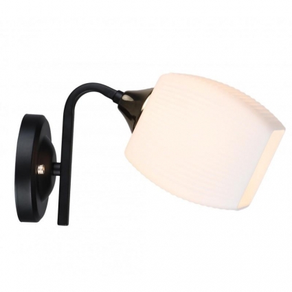 Бра IMEX MD.5485-1-W-BK+FGD для кухни, цвет матовый,  в стиле модерн