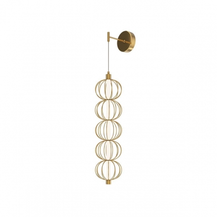 Бра Maytoni Golden Cage MOD216WL-L10G3K для гостиной, цвет золотой,  в стиле арт-деко
