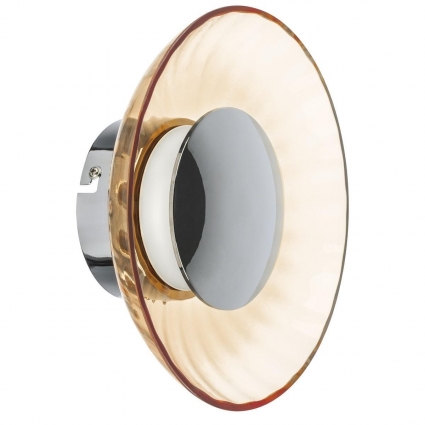Бра Lightstar Celesta 809013 для гостиной, цвет янтарный,  в стиле арт-деко