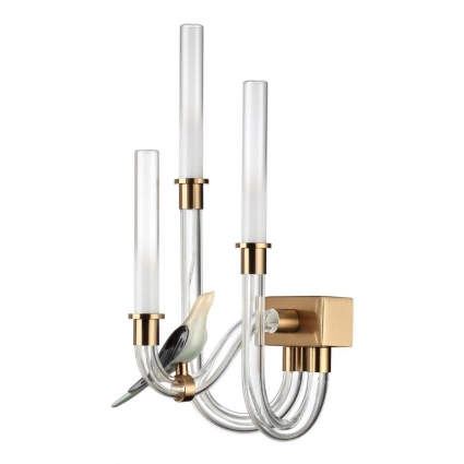 Бра Odeon Light L-Vision Lark 5431/6WL для спальни площадью до 1 кв.м., цвет латунь,  в стиле модерн