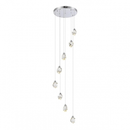 Подвесная светодиодная люстра ST Luce Cascato SL6114.103.08 для спальни площадью до 12 кв.м.,  в стиле модерн