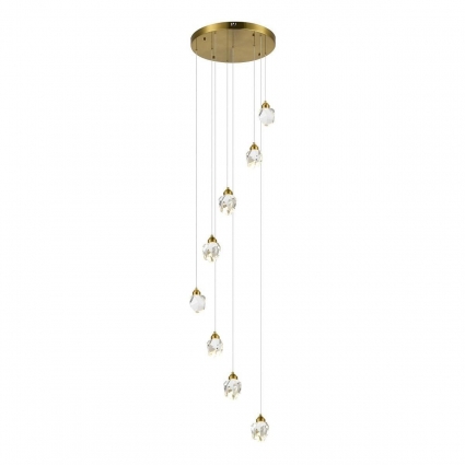 Подвесная светодиодная люстра ST Luce Cascato SL6114.203.08 для спальни площадью до 12 кв.м.,  в стиле модерн