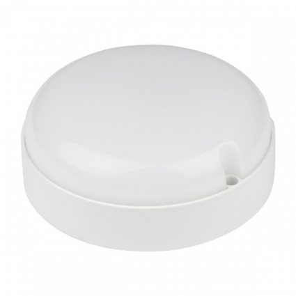 Потолочный светодиодный светильник с датчиком движ. Volpe ULW-Q217 12W/4000К Sensor IP65 White UL-00011037 для ванной, цвет белый,  в современном стиле