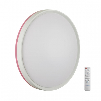 Настенно-потолочный светодиодный светильник Sonex Color Kezo Pink 7708/EL для ванной площадью до 24 кв.м.,  в современном стиле