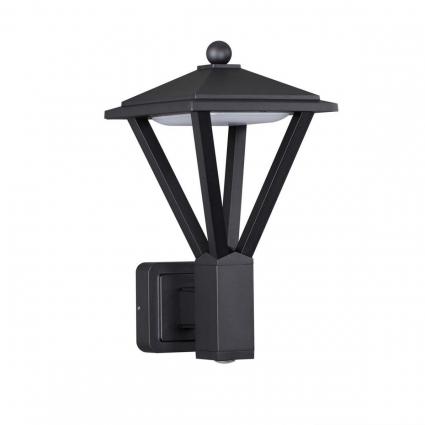 Уличный настенный светодиодный светильник Odeon Light Nature Bearitz 6655/15WL на площадь до 4 кв.м., цвет черный,  в современном стиле